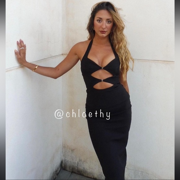 Zara | Dresses | Zara Cut Out Buckled Halter Dress | Poshmark